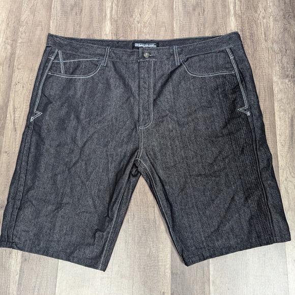 VTG‎ Grunge Denim Shorts Carpenter Pockets Dark Wash Size 44 MOST OFCL SVIIN - Picture 1 of 13